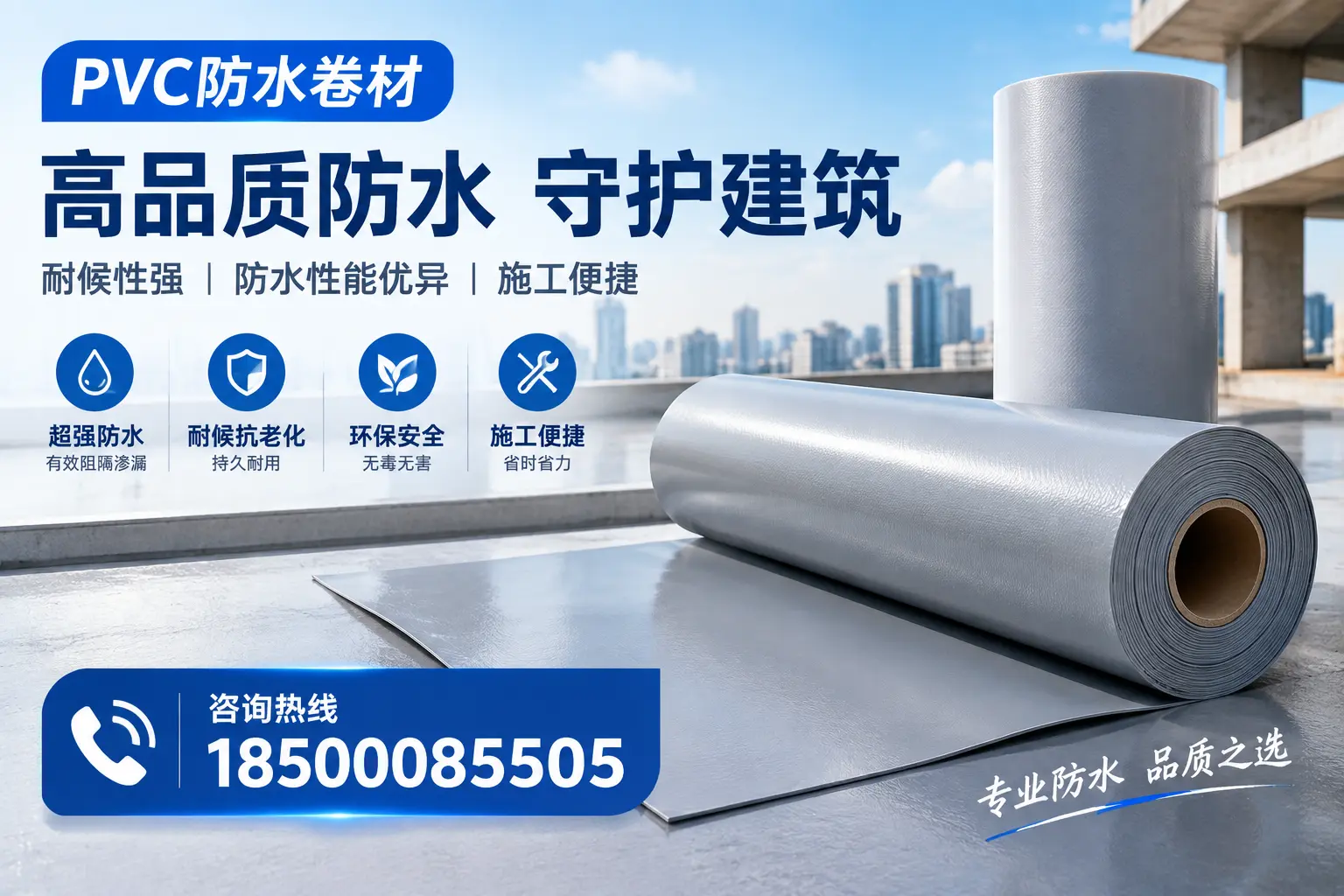 PVC防水卷材的防水效果评测，适合双河的科学依据